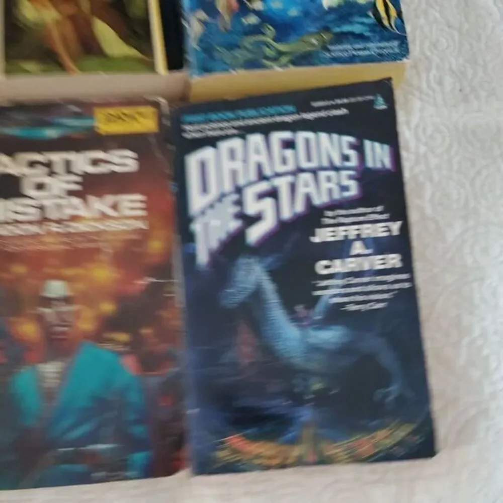 Science Fiction Lot of 9 Fantasy PB Vintage Books Cherryh, Anthony, Adept, Niven
